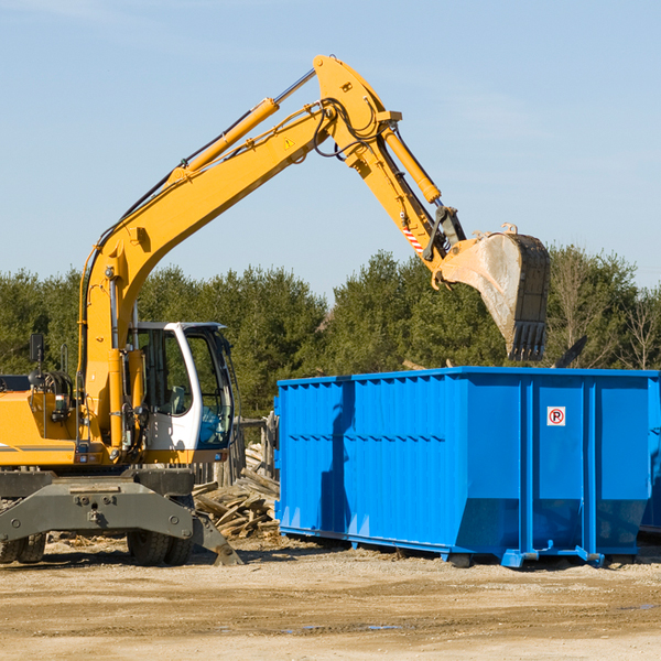 can i choose the location where the residential dumpster will be placed in Thunderbird Bay Texas